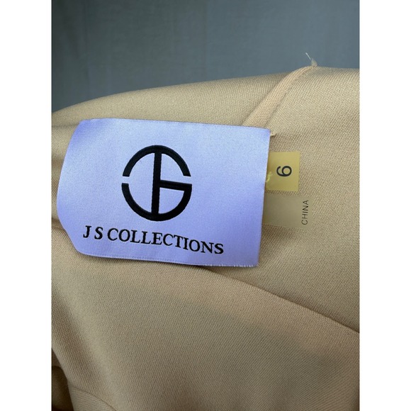 JS Collections Black Illusion Mesh Bandage Fit and Flare Dress 862069 Size 6 - Picture 5 of 9